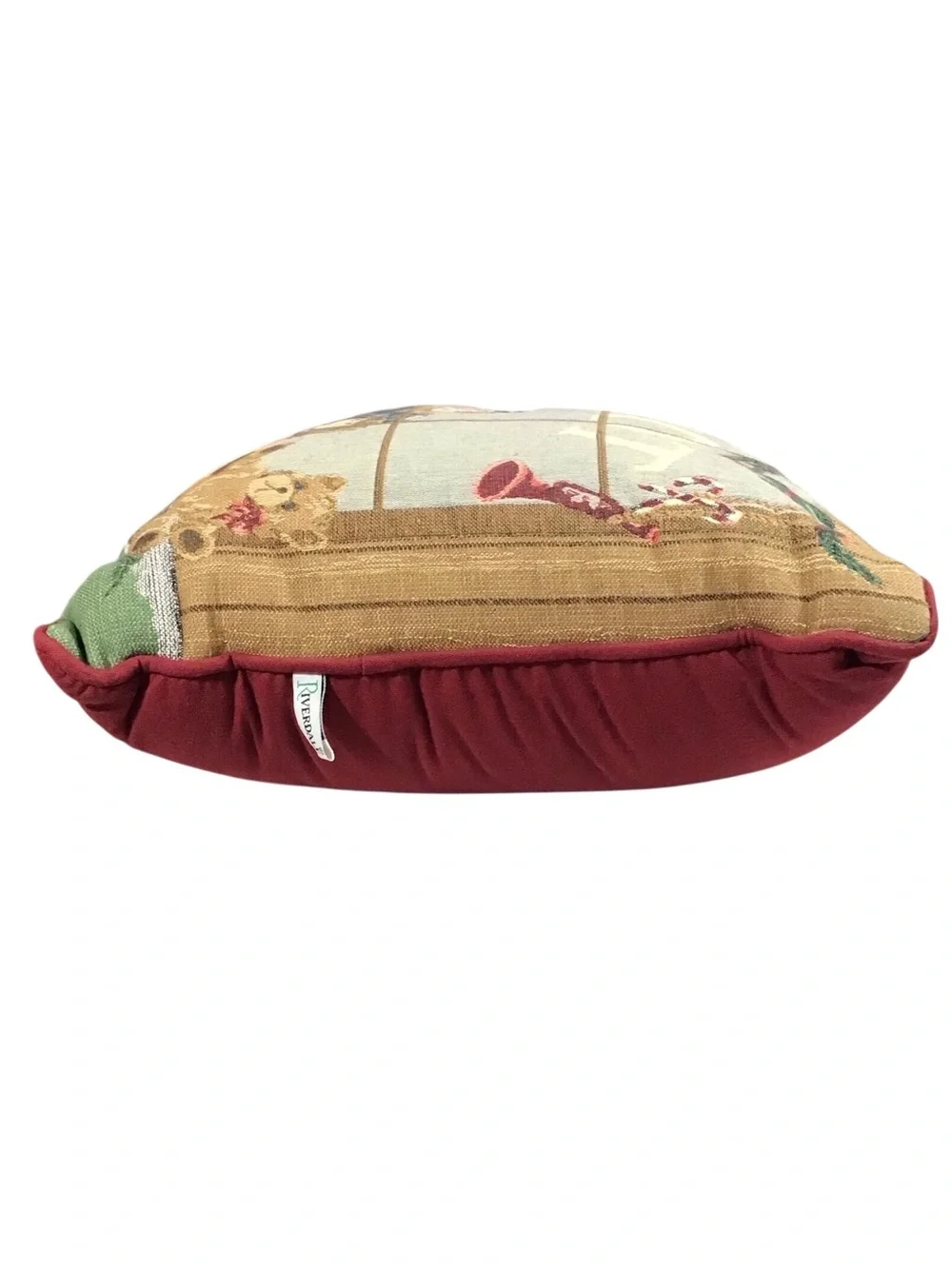 Riverdale Throw Pillow Toys Red Green Cream Christmas Holiday